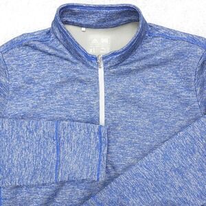 Adidas 1/4 Zip Golf Pullover Fleece Women's XL Blue G Long Sleeve Polyester